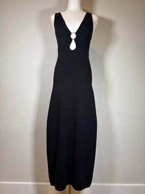 NWT House of Harlow 1960 Black Sleeveless Knit Dress Size XS